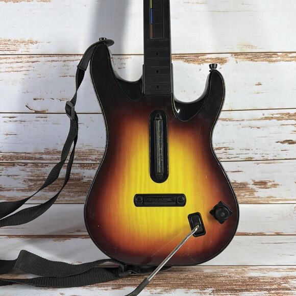 PS2 Guitar Hero Wireless Controller Red Octane 95449.805 – Sunburst No Dongle - Picture 1 of 5